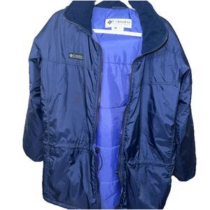 VINTAGE Columbia Women's Winter SKI Blue Insulated Coat Jacket Size XL Excellent